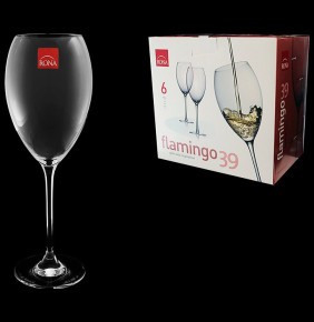 Бокалы для белого вина 390 мл 6 шт  Rona "Flamingo /Без декора" / 084482