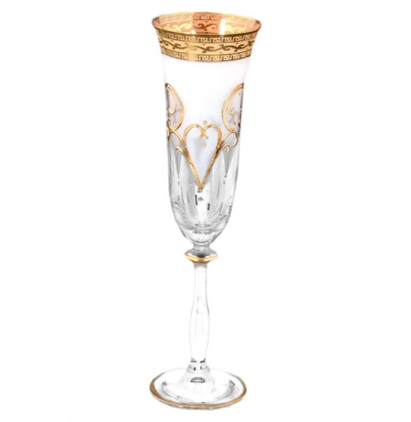 Бокал для шампанского 190 мл 1 шт  Bohemia &quot;Анжела /Антик золото&quot; R-G / 149077