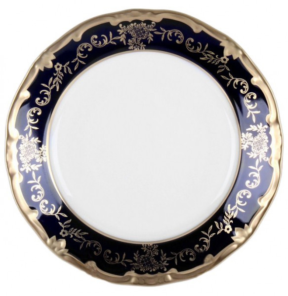 Набор тарелок 17 см 6 шт  Weimar Porzellan &quot;Ювел /Синий с золотым узором&quot; / 016102