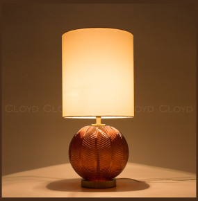 Настольная лампа 1 рожковая  Cloyd "ARBUSS" / выс. 61 см - латунь - коричнев. стекло / 347273
