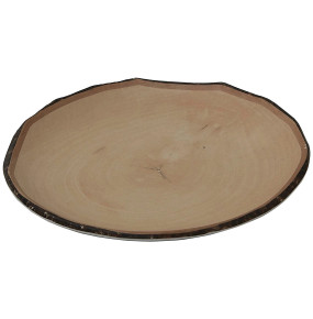 Блюдо-поднос 27,5 см круглый 6 шт  P.L. Proff Cuisine "Timber design on Brown" / 322051