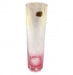 Ваза для цветов 24 см прозрачно-розовая  Crystalex CZ s.r.o. &quot;Мак&quot; / 278743