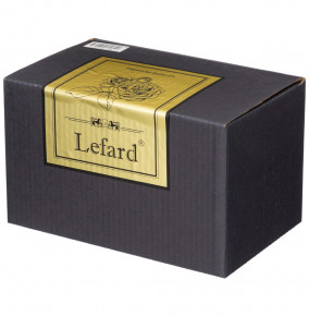 Масленка 17,5 х 10,5 х 9 см с ножом "LEFARD GOLD GLASS"  / 282841