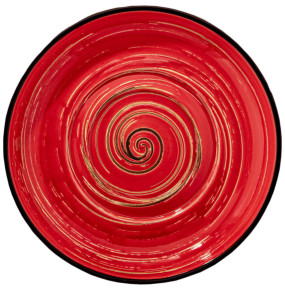 Блюдце 16 см универсальное красное  Wilmax "Spiral"  / 295069