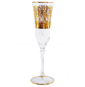 Бокалы для шампанского 180 мл 6 шт  RCR Cristalleria Italiana SpA "Timon /Адажио /Голубые с золотом" / 149565