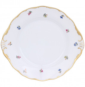 Пирожковая тарелка 27 см  Leander "Офелия /3051 /Мелкие цветы /золото" / 301567