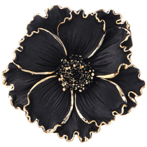Панно настенное 15 х 15 х 4,6 см чёрное  LEFARD "Flower" / 334459