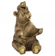Подставка под бутылку 30 см  ИП Шихмурадов &quot;Медведь с енотом&quot; /бронза с позолотой / 273616