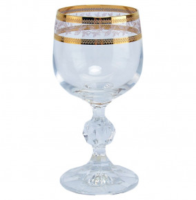 Бокалы для белого вина 150 мл 6 шт  Crystalex CZ s.r.o. "Клаудия /Золотые листики" / 036480