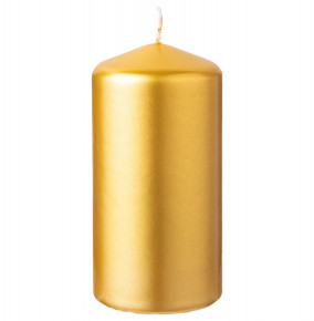 Свеча столбик 6 х 12 см /золото металлик / 283011