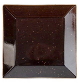 Тарелка 15 см 1 шт квадратная  G.Benedikt "Аквалуна /шоколад" / 198140