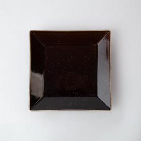 Тарелка 15 см 1 шт квадратная  G.Benedikt "Аквалуна /шоколад" / 198140