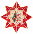 Блюдо 32 х 5 см красное Звезда  LEFARD &quot;С Новым годом! /Дед мороз&quot; / 259738