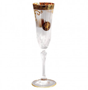 Бокалы для шампанского 200 мл 6 шт  Astra Gold "Провенза Голд Блэк /Aдажио" 12101 / 001517