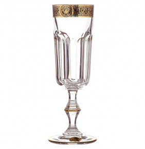 Бокалы для шампанского 200 мл 6 шт  Astra Gold "Провенза Голд Блэк" / 001311