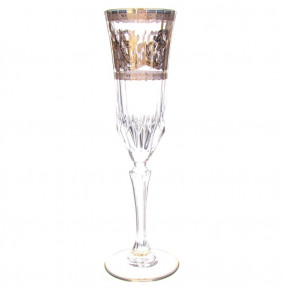 Бокалы для шампанского 180 мл 6 шт  Art Decor "Адажио /Барокко /Золото" / 273147
