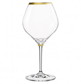 Бокалы для белого вина 350 мл 2 шт  Crystalex CZ s.r.o. "Аморосо /Золотая отводка /8426" / 111237