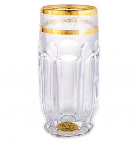 Стаканы для воды 300 мл 6 шт  UNION GLASS "Сафари /Цветочный кант /золото"  / 151675