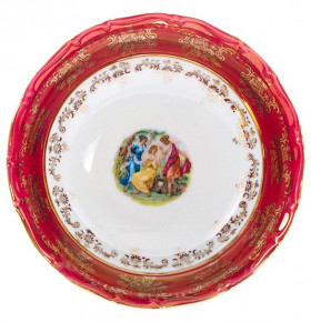 Салатник 13 см  Royal Czech Porcelain "Мария-Тереза /Мадонна красная" / 203375
