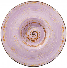 Тарелка 24 см глубокая сиреневая  Wilmax "Spiral" / 261688