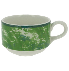 Чайная чашка 230 мл штабелируемая зеленая  RAK Porcelain "Peppery" / 314805