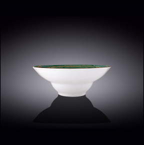 Тарелка 22,5 см глубокая зелёная  Wilmax "Spiral" / 261632