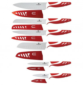 Набор кухонных ножей 12 предметов  Berlinger Haus "Blaumann" красные / 131633