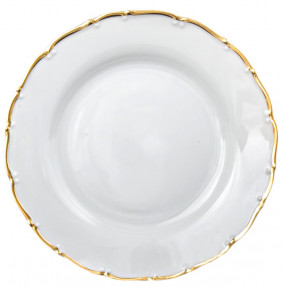 Набор тарелок 19 см 6 шт  Bohemia Porcelan Moritz Zdekauer 1810 s.r.o. "Офелия /Золотая отводка" / 013603