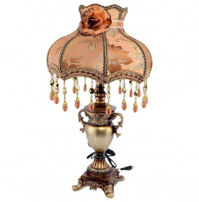 Настольная лампа с абажуром  Royal Classics "Золотая лилия /янтарная" / 150444