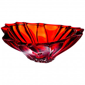 Ваза для фруктов 33 см  Aurum Crystal "Plantica /Красная"  / 170495