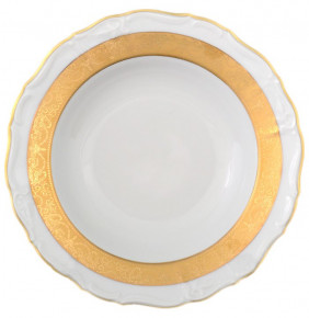 Набор тарелок 23 см 6 шт глубокие  МаМ декор "Мария-Луиза /Матовая лента" / 083803