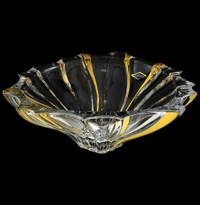 Ваза для фруктов 33 см  Aurum Crystal "Plantica /С золотом"  / 125948