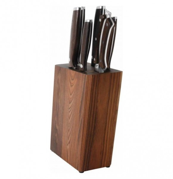 Набор кухонных ножей 7 предметов на подставке  Berghoff &quot;Dark Wood&quot; / 162526