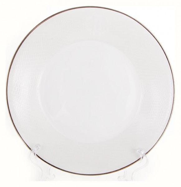 Набор тарелок 22 см 6 шт глубокие  Roberto Cavalli &quot;Лиззард /Платиновая отводка&quot; / 070598