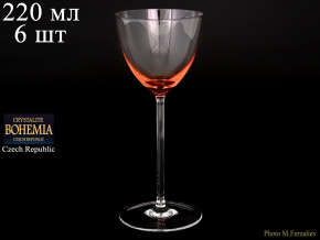 Бокалы для белого вина 220 мл 6 шт  Crystalite Bohemia "Колорс" / 069269
