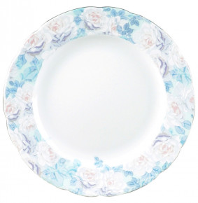 Набор тарелок 25 см 6 шт  Thun "Роза /Голубая роза /платина" / 232346