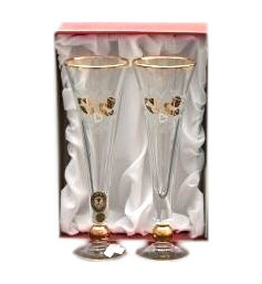Бокалы для шампанского 160 мл 2 шт  Egermann "Свадебные" / 017844