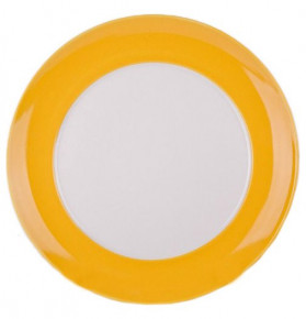 Тарелка 27 см жёлтая, белая внутри  Waechtersbach "Вехтерсбах" / 034638