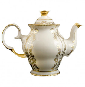 Заварочный чайник 500 мл высокий  Bohemia Porcelan Moritz Zdekauer 1810 s.r.o. "Анжелика /Золотые вензеля /СК" / 097933
