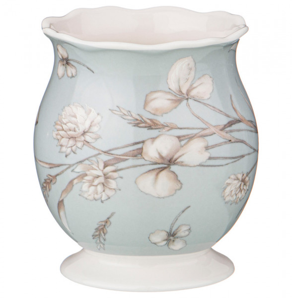 Подставка для чайных ложек 9 см голубая  LEFARD &quot;Белый цветок&quot; / 230696