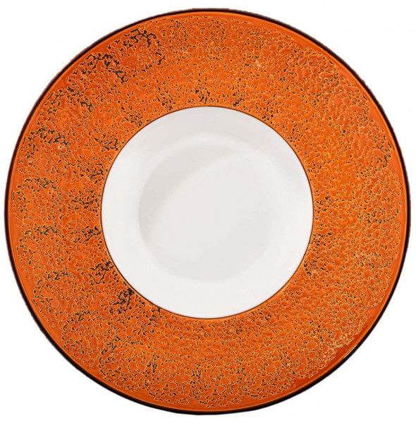 Тарелка 20 см глубокая оранжевая  Wilmax &quot;Splash&quot; / 261819