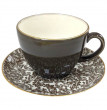 Набор чайных пар 200 мл 6 шт коричневые  O.M.S. Collection &quot;Tulu Porselen&quot; / 285910
