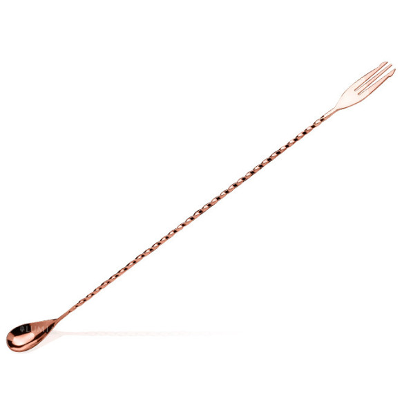 Столовый прибор Ложка барная 40 см медь  Lumian Luxury Bar Tools &quot;Trident fork&quot; / 320760