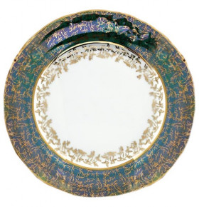 Набор тарелок 19 см 6 шт  Roman Lidicky "Фредерика /Золотые листики на зелёном" / 167792