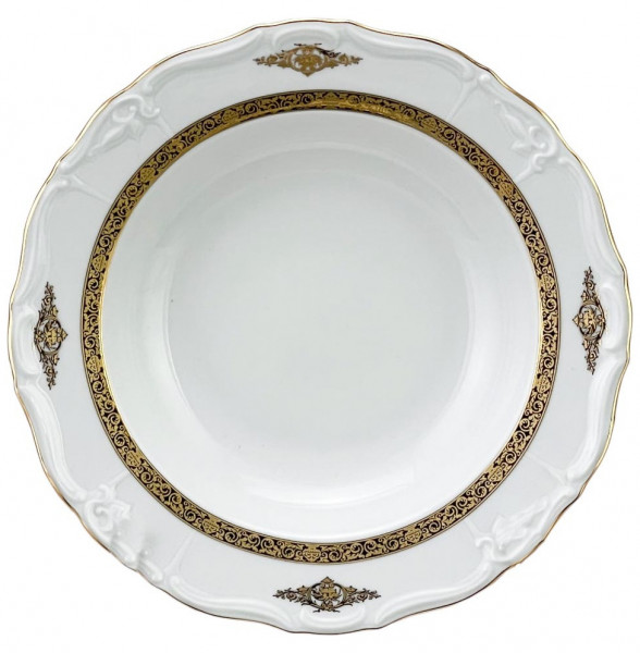 Набор тарелок 23 см 6 шт глубокие  Thun &quot;Мария-Луиза /Золотое изобилие&quot; / 264058