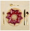 Блюдо 27 х 26 см фигурное  АКСАМ &quot;Poinsettia red gold&quot; / 226080