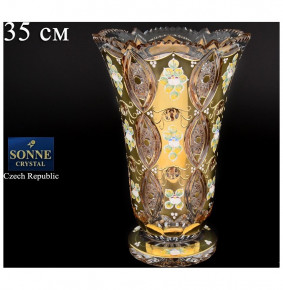 Ваза для цветов 35 см  Sonne Crystal "Хрусталь с золотом" / 067804