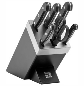 Набор кухонных ножей 7 предметов в подставке с заточкой  Zwilling J.A Henckels "Gourmet /ZWILLING" / 313434