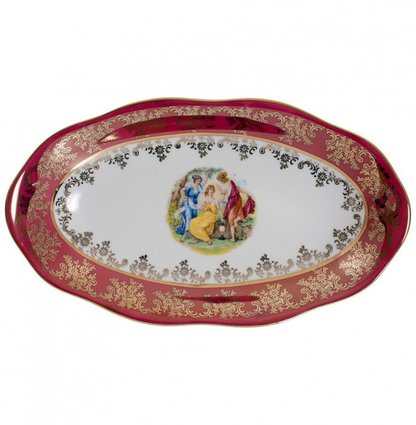 Блюдо 26 см овальное  Royal Czech Porcelain &quot;Фредерика /Мадонна красная&quot; / 096638