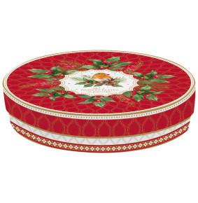 Набор тарелок 19 см 4 шт  Easy Life "Рождественские ягоды" (подарочная упаковка) / 338029